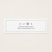 Display-Karte für Ihr Firmenlogo Ohrringe (Rückseite)