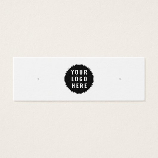 Display-Karte für Ihr Firmenlogo Ohrringe (Vorderseite)