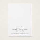 Display-Karte für moderne Skriptkasten-Ohren (Rückseite)