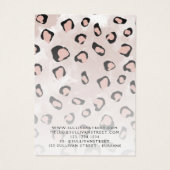 Display-Karte für Retro-Tierdruckohrringe (Rückseite)