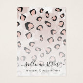 Display-Karte für Retro-Tierdruckohrringe (Vorderseite)