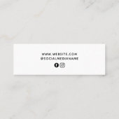 Display-Karte für soziale Medien Telefonnummerkarte (Rückseite)