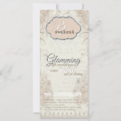 Display-Karte für Vintage Blumenmädchen-Schnuller (Rückseite)