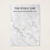 Display-Karten mit weißem und grauem Marmor (Vorderseite)