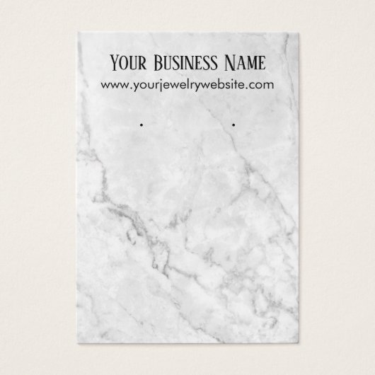 Display-Karten mit weißem und grauem Marmor (Vorderseite)