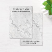 Display-Karten mit weißem und grauem Marmor (Schreibtisch)