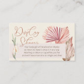 Display Showdusche Boho Palm Kein Geschenk Wrap Begleitkarte (Vorderseite)
