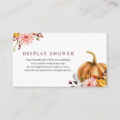 Display Showeinlage Begleitkarte (Vorderseite)