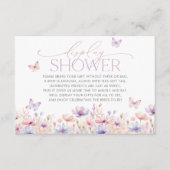 Display Shower Card Wildflower Bridal Shower Dankeskarte (Vorderseite)