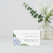Display Shower, Print, Blue Hydrangea Begleitkarte (Stehend Vorderseite)