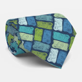 Disposable Kameras Blues und Grüntöne Gemustert Krawatte (Gerollt)