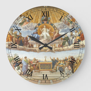 Disputation des Heiligen Sakraments, Raphael Sanzi Große Wanduhr