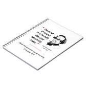 DISRAELI zitieren ERFOLGschancen Inspiration Notizblock (Linke Seite)