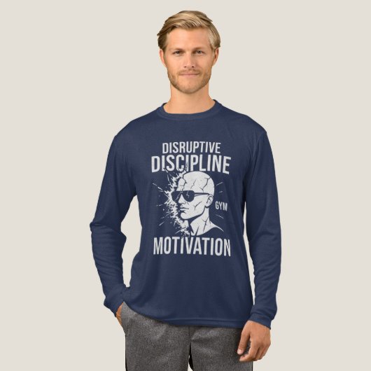 Disruptive Discipline: Hardcore Mindset Gym Tee (Volle Vorderseite)