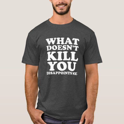 Dissapoints Me Funny Tshirt blass (Vorderseite)