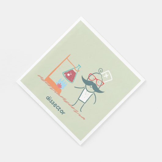 Dissector Scientists Napkins Serviette (Ecke)