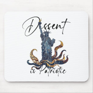 Dissens ist patriotische subtile politische Protes Mousepad