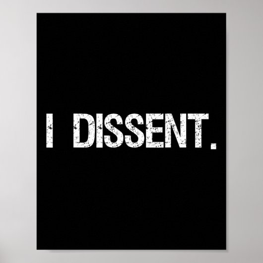Dissent Anti-Trump Scotus Liberal Poster (Vorne)