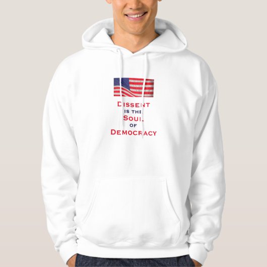 Dissent ist das Soul der Demokratie Patriotisch We Hoodie (Vorderseite)