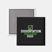 Dissertation 2025 für phd edd doktorat verteidigt magnet (Vorderseite/Rückseite)