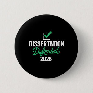 Dissertation 2026 Für Phd Edd Doktorat verteidigt Button