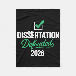 Dissertation 2026 für PhD Edd Doktortitel verteidi Fleecedecke