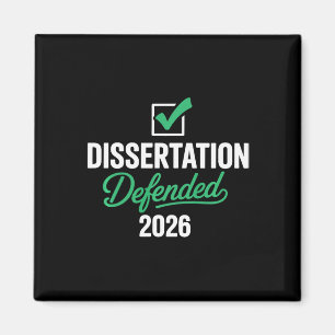 Dissertation 2026 für PhD Edd Doktortitel verteidi Magnet