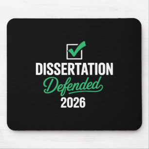 Dissertation 2026 für PhD Edd Doktortitel verteidi Mousepad
