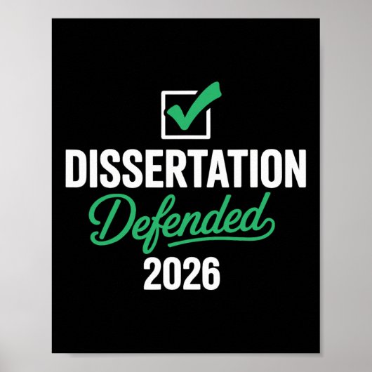 Dissertation 2026 verteidigt für PhD Edd Doktorat Poster (Vorne)