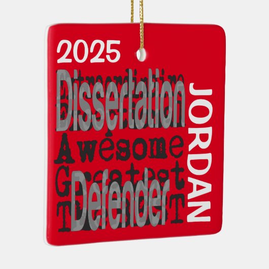 Dissertation Defender Extraordinaire CUSTOM Keramikornament (Rechts)