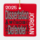 Dissertation Defender Extraordinaire CUSTOM Keramikornament (Rückseite)