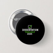 Dissertation verteidigt 2025 für Phd Edd Doctorate Button (Vorne & Hinten)