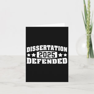 Dissertation verteidigt 2025 Phd Edd Doctorate Gra Karte