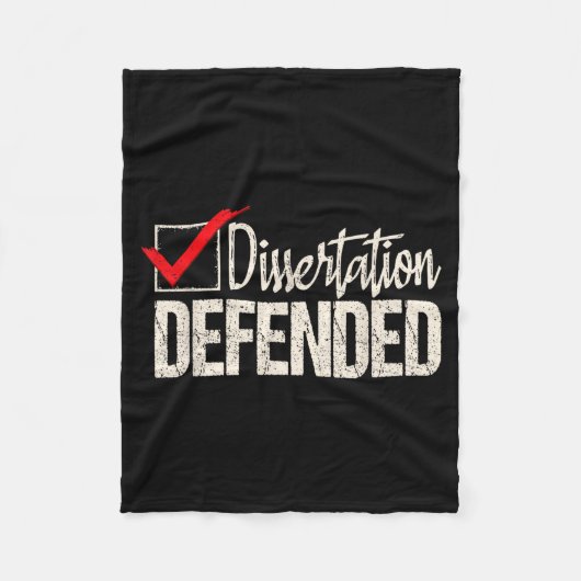 Dissertation verteidigt - Doktorand Dr. Fleecedecke (Vorderseite)