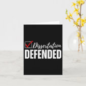 Dissertation verteidigt Phd Abschluss Funny Doctor Karte (Gelbe Blume)