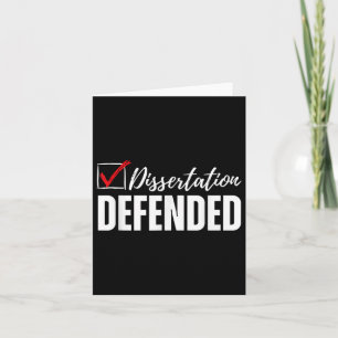 Dissertation verteidigt Phd Abschluss Funny Doctor Karte