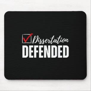 Dissertation verteidigt Phd Abschluss Funny Doctor Mousepad