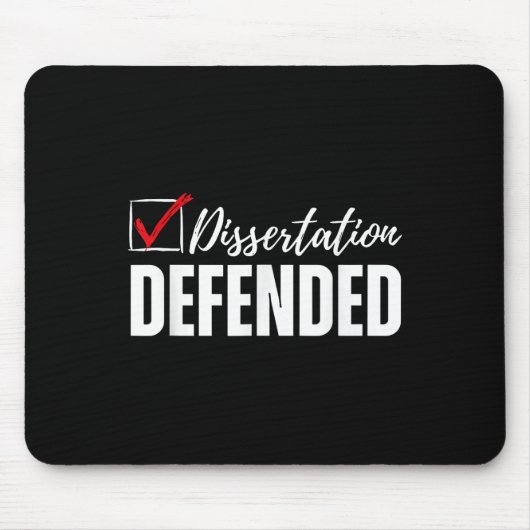 Dissertation verteidigt Phd Abschluss Funny Doctor Mousepad (Vorne)