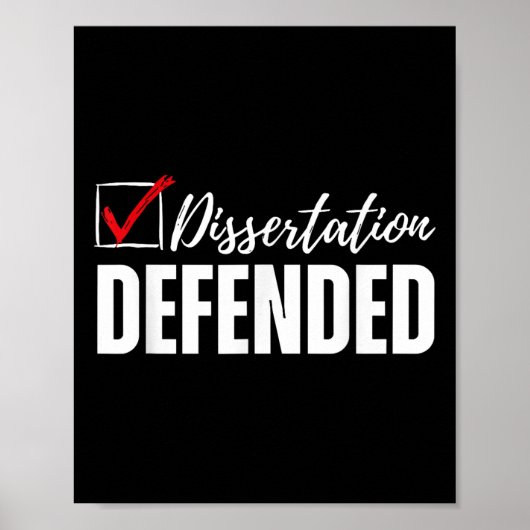 Dissertation verteidigt Phd Abschluss Funny Doctor Poster (Vorne)