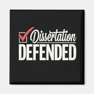 Dissertation verteidigt PhD Absolvent Abschluss Magnet