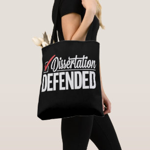 Dissertation verteidigt PhD Absolvent Abschluss Tasche