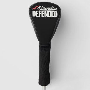 Dissertation verteidigt Promotion Doktorand Abschl Golf Headcover