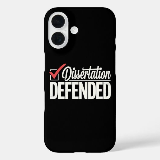 Dissertation verteidigter Doktortitel Abschluss Case-Mate iPhone Hülle (Rückseite)
