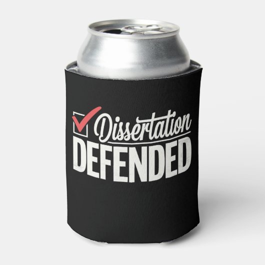 Dissertation verteidigter Doktortitel Abschluss Dosenkühler (Kanne Vorderseite)