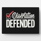 Dissertation verteidigter Doktortitel Abschluss Fotoplatte (Vorderseite)