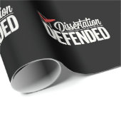 Dissertation verteidigter Doktortitel Abschluss Geschenkpapier (Rolleneckpunkt)