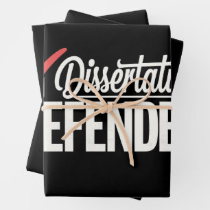 Dissertation verteidigter Doktortitel Abschluss Geschenkpapier Set