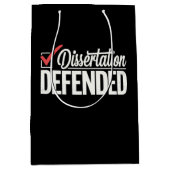 Dissertation verteidigter Doktortitel Abschluss Mittlere Geschenktüte (Vorderseite)