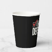 Dissertation verteidigter Doktortitel Abschluss Pappbecher (Rechts)