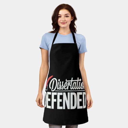 Dissertation verteidigter Doktortitel Abschluss Schürze (Getragen)